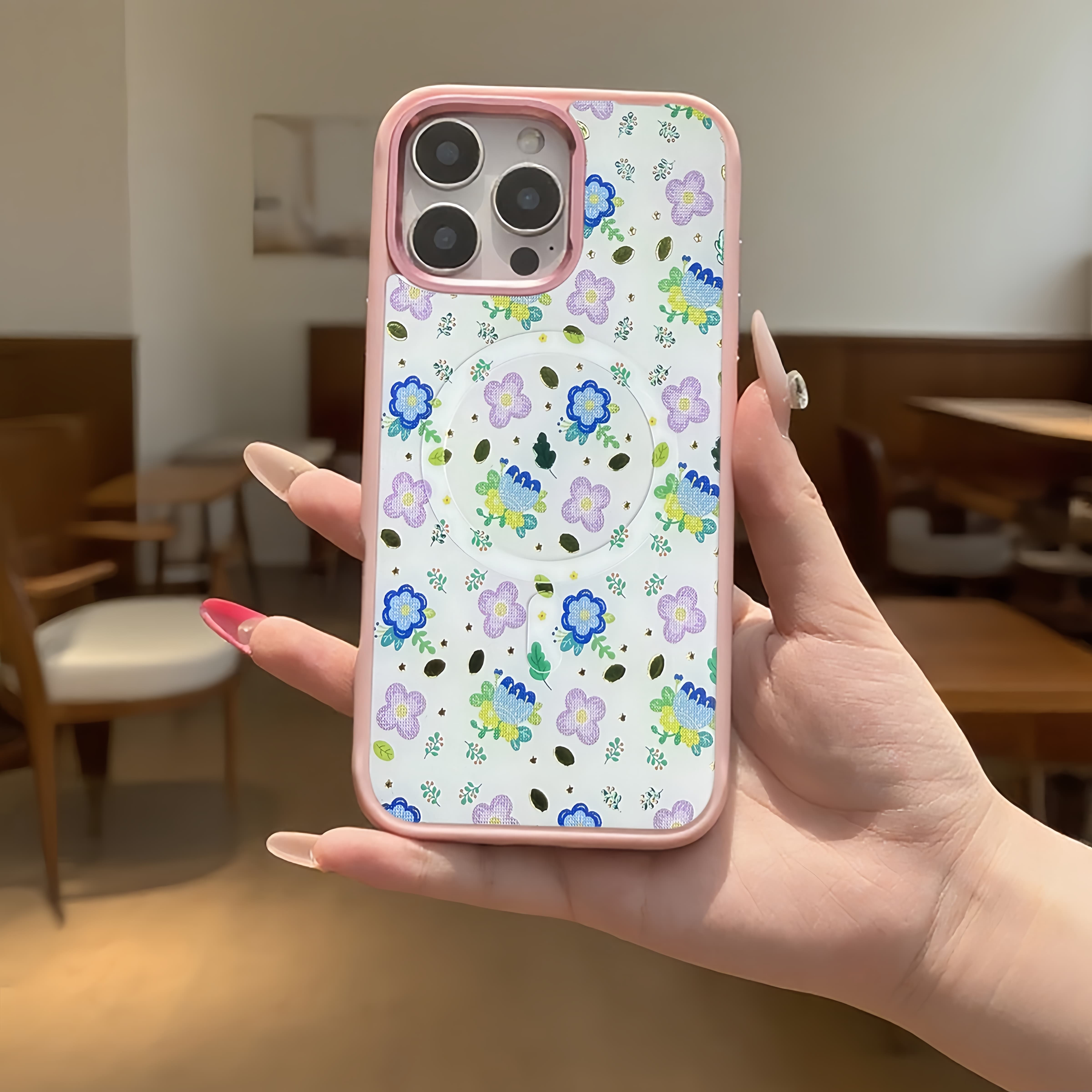 Colorful flowers iPhone Case
