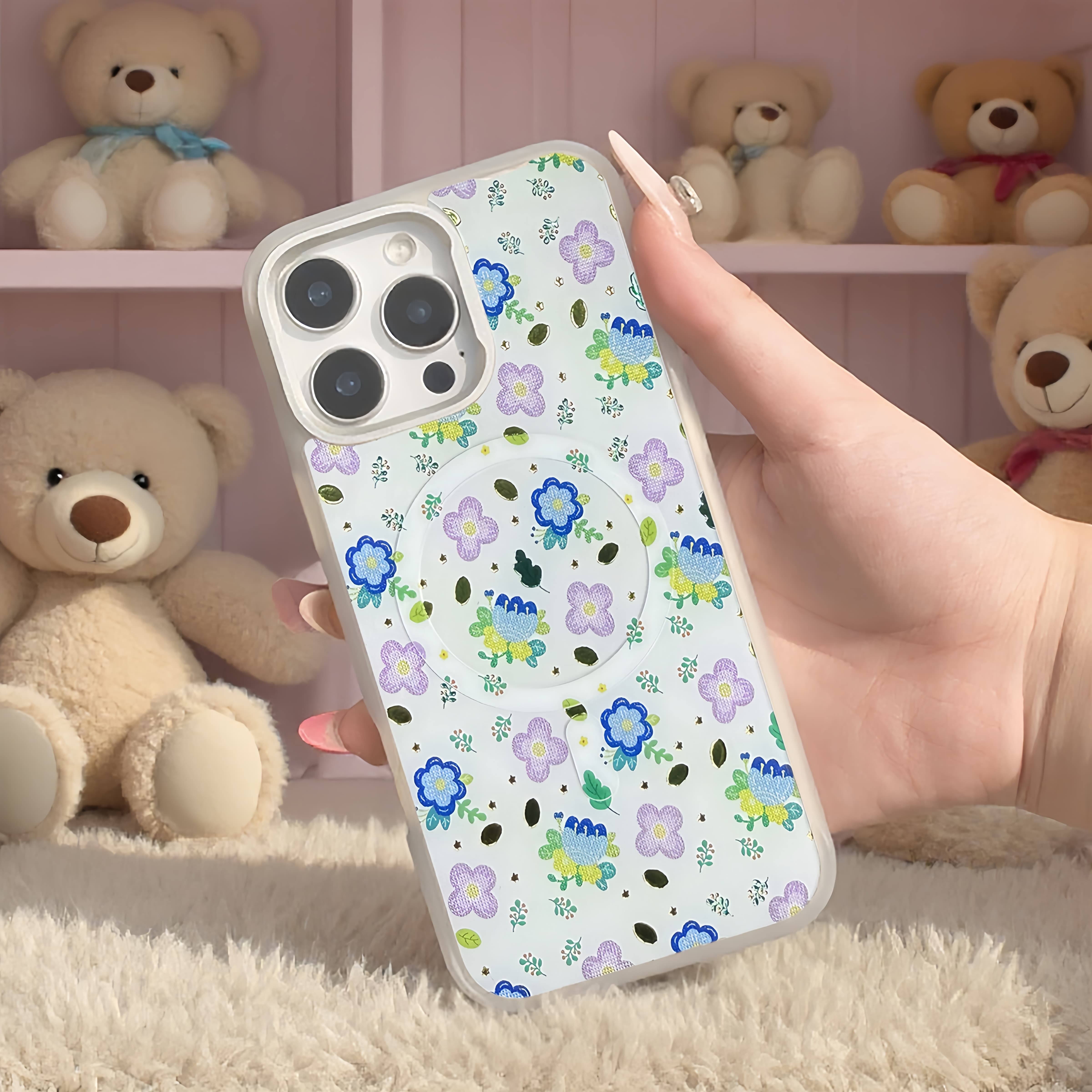 Colorful flowers iPhone Case