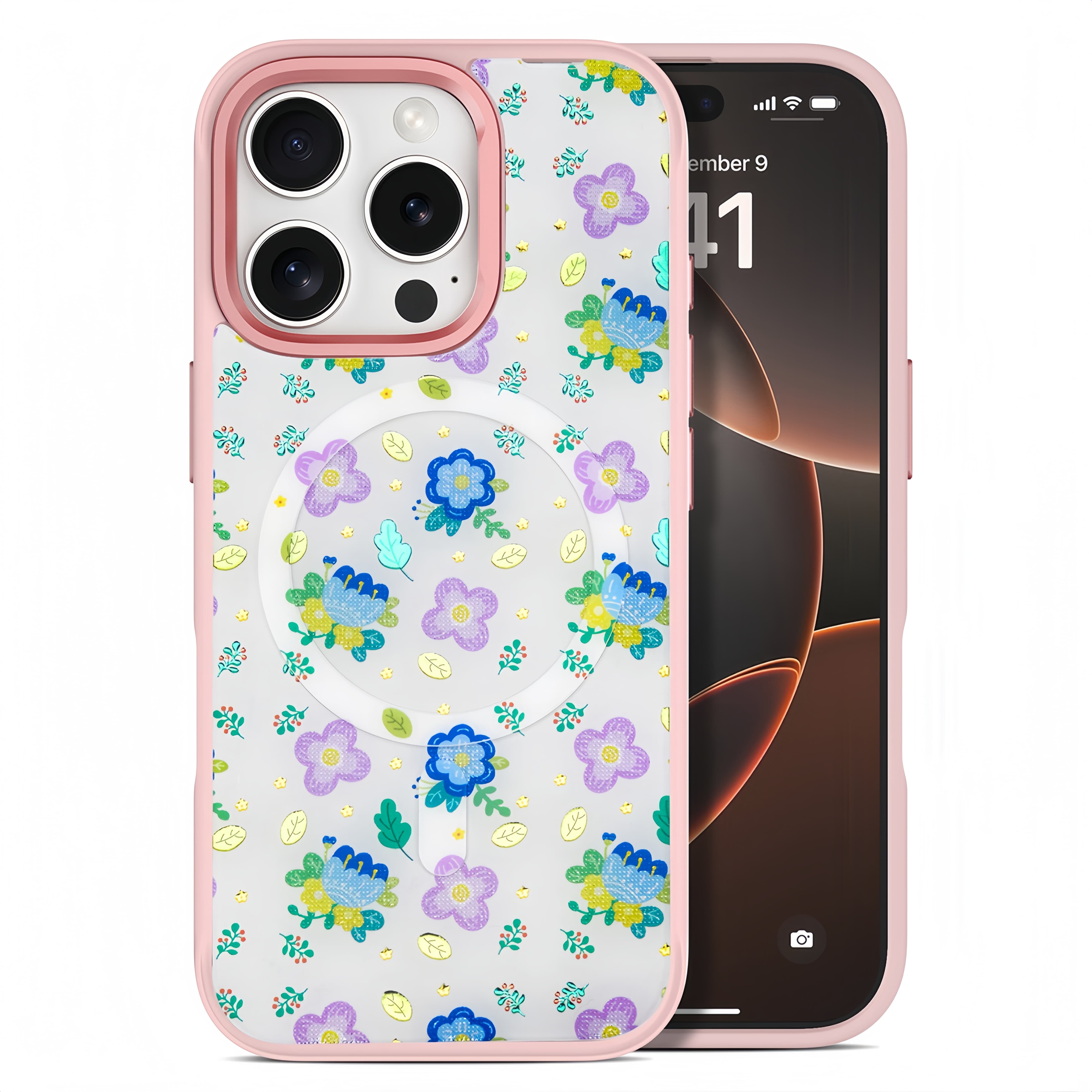 Colorful flowers iPhone Case