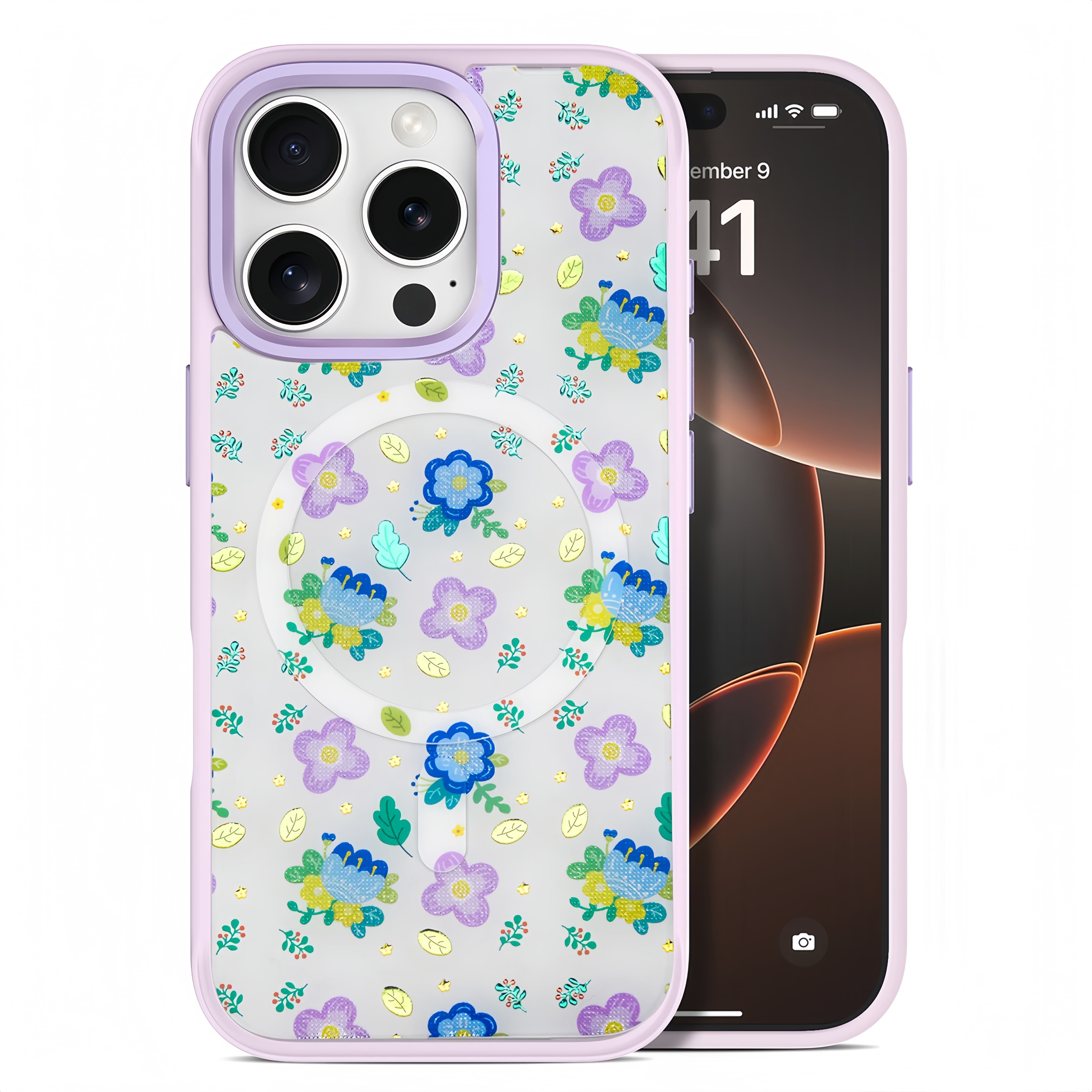 Colorful flowers iPhone Case