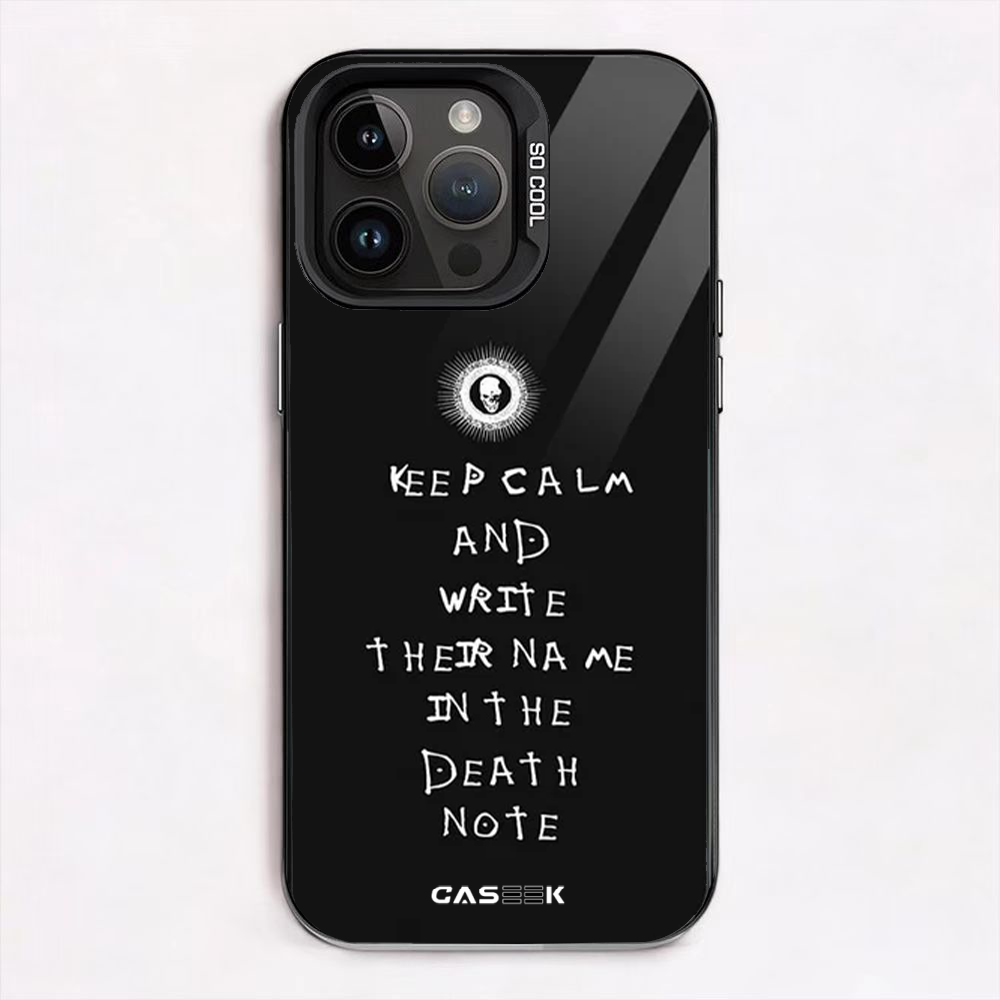 Death Note Quote iPhone Case