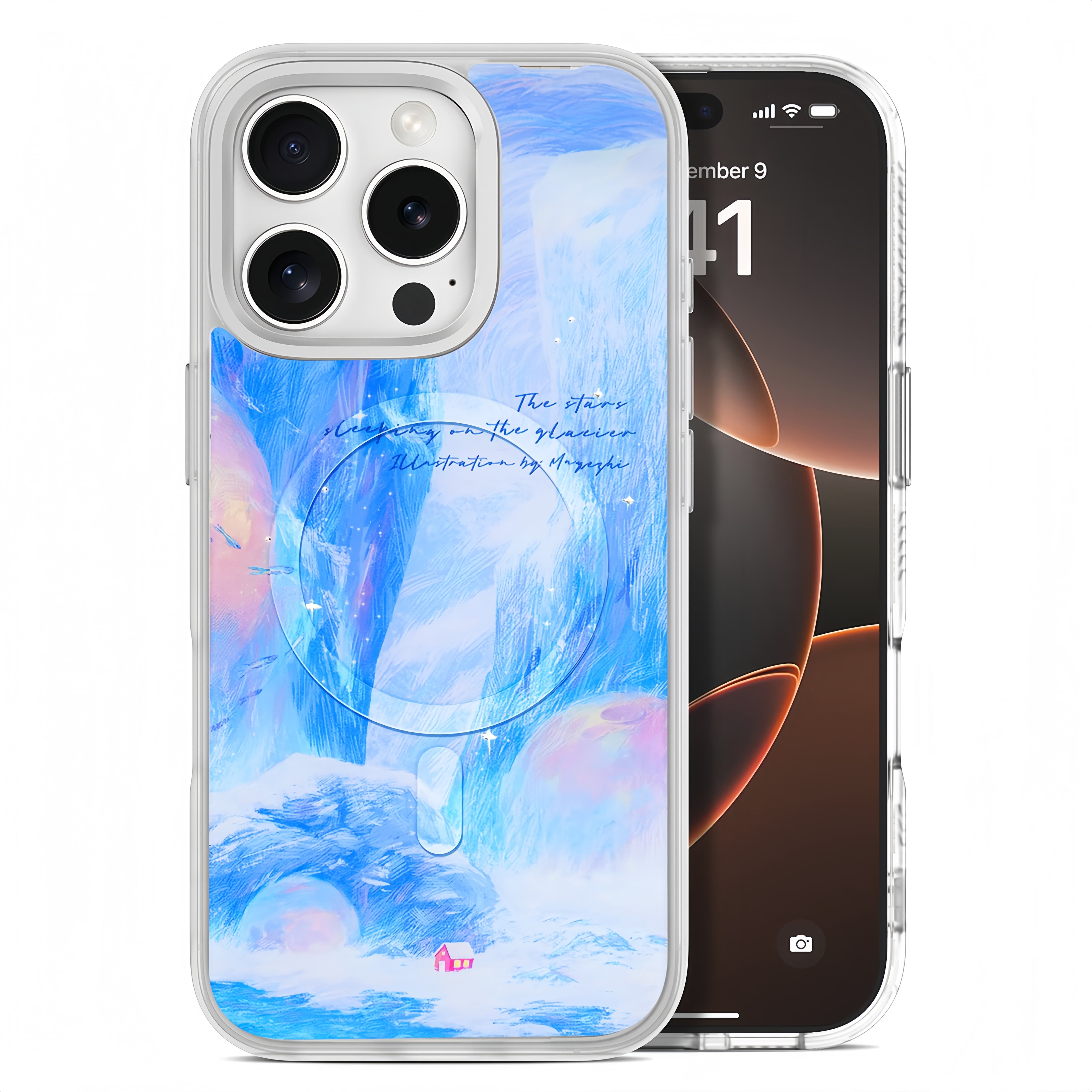Glacier Red House iPhone Case