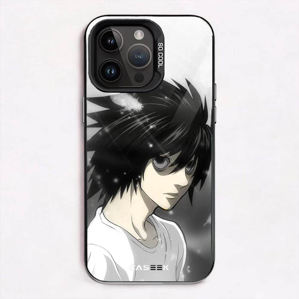 L Black & White iPhone Case