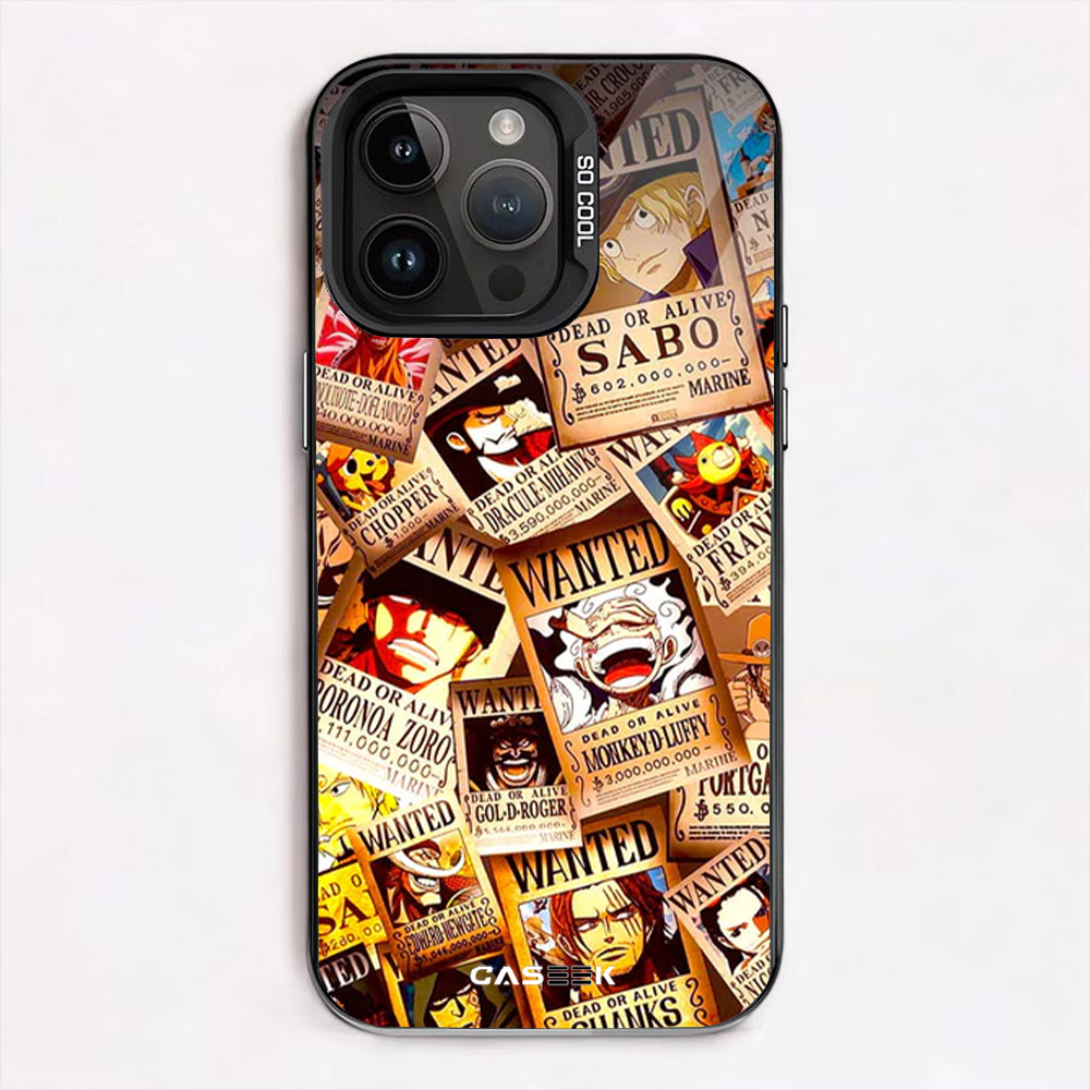 OP Wanted Poster Collage iPhone Case
