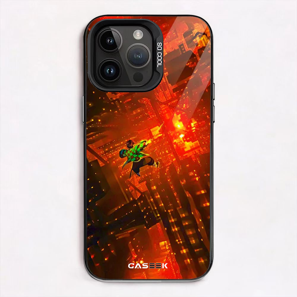 Tanjiro Falling iPhone Case