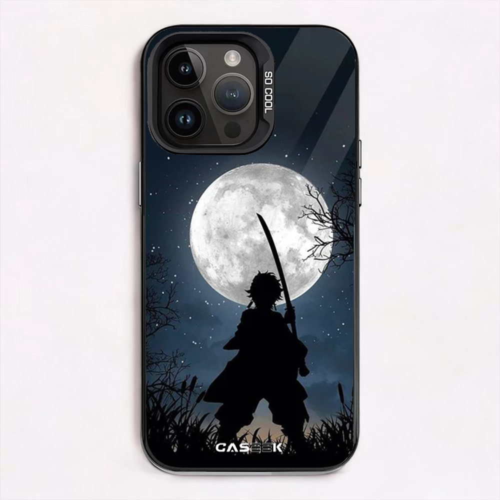 Tanjiro White Moon iPhone Case