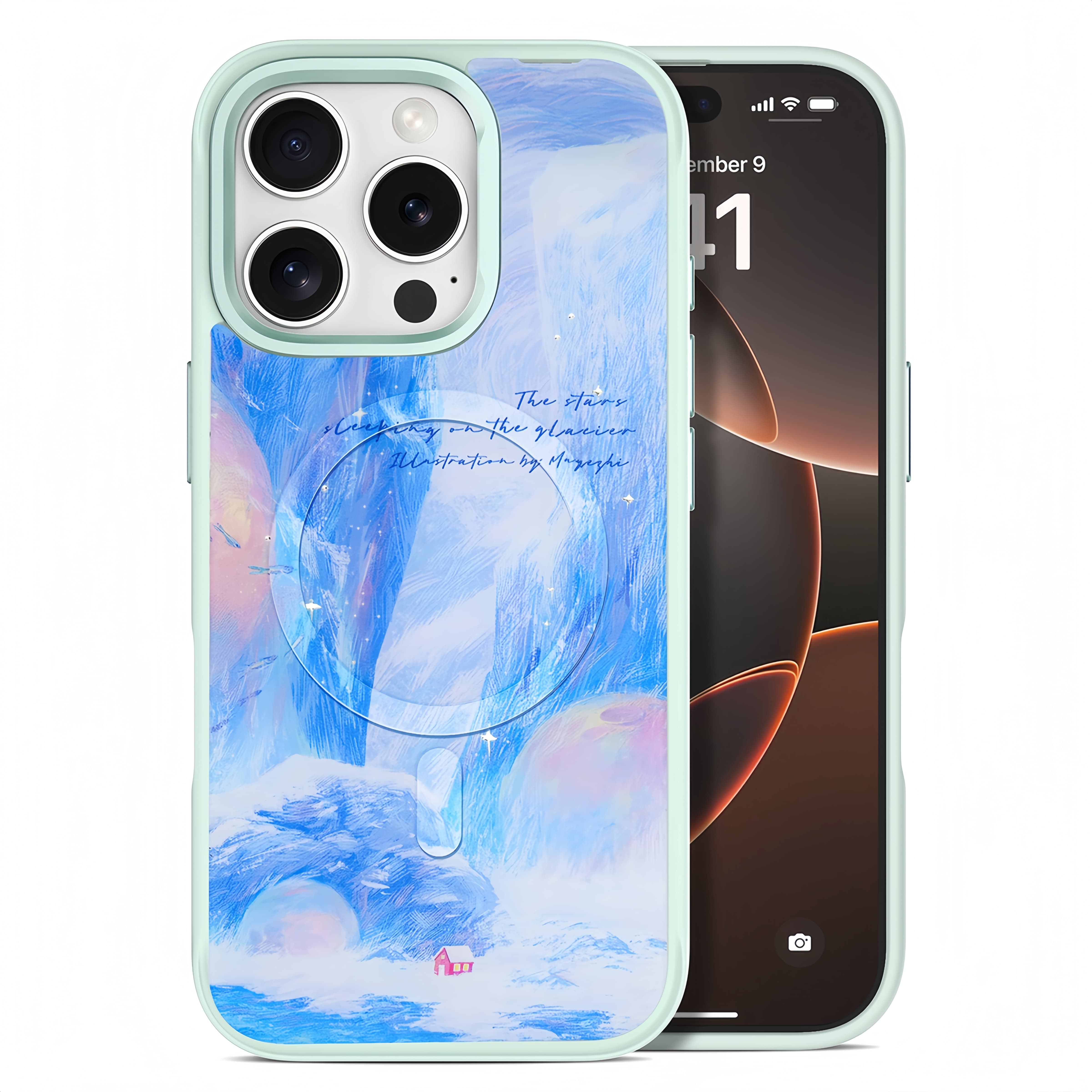 Glacier Red House iPhone Case