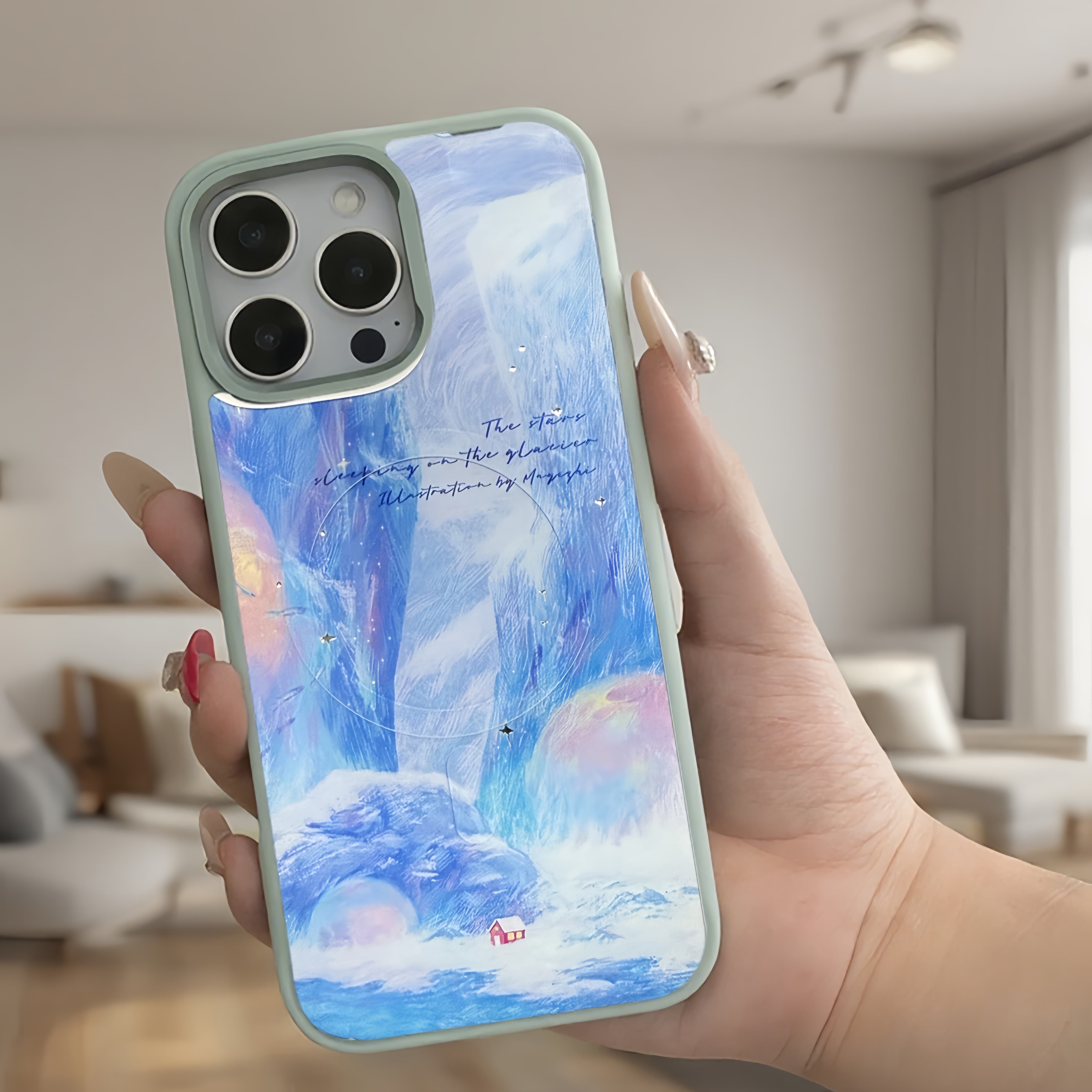 Glacier Red House iPhone Case