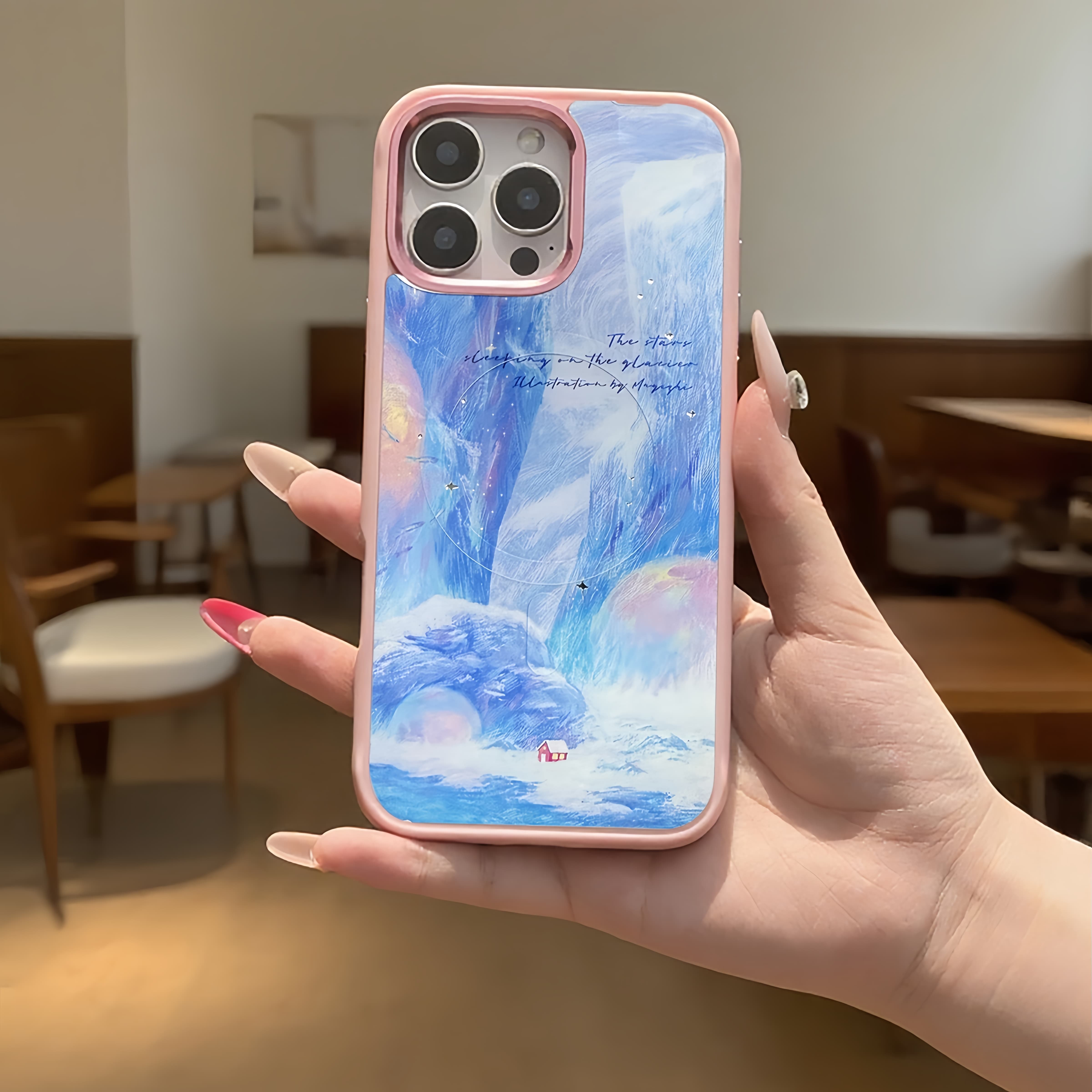 Glacier Red House iPhone Case