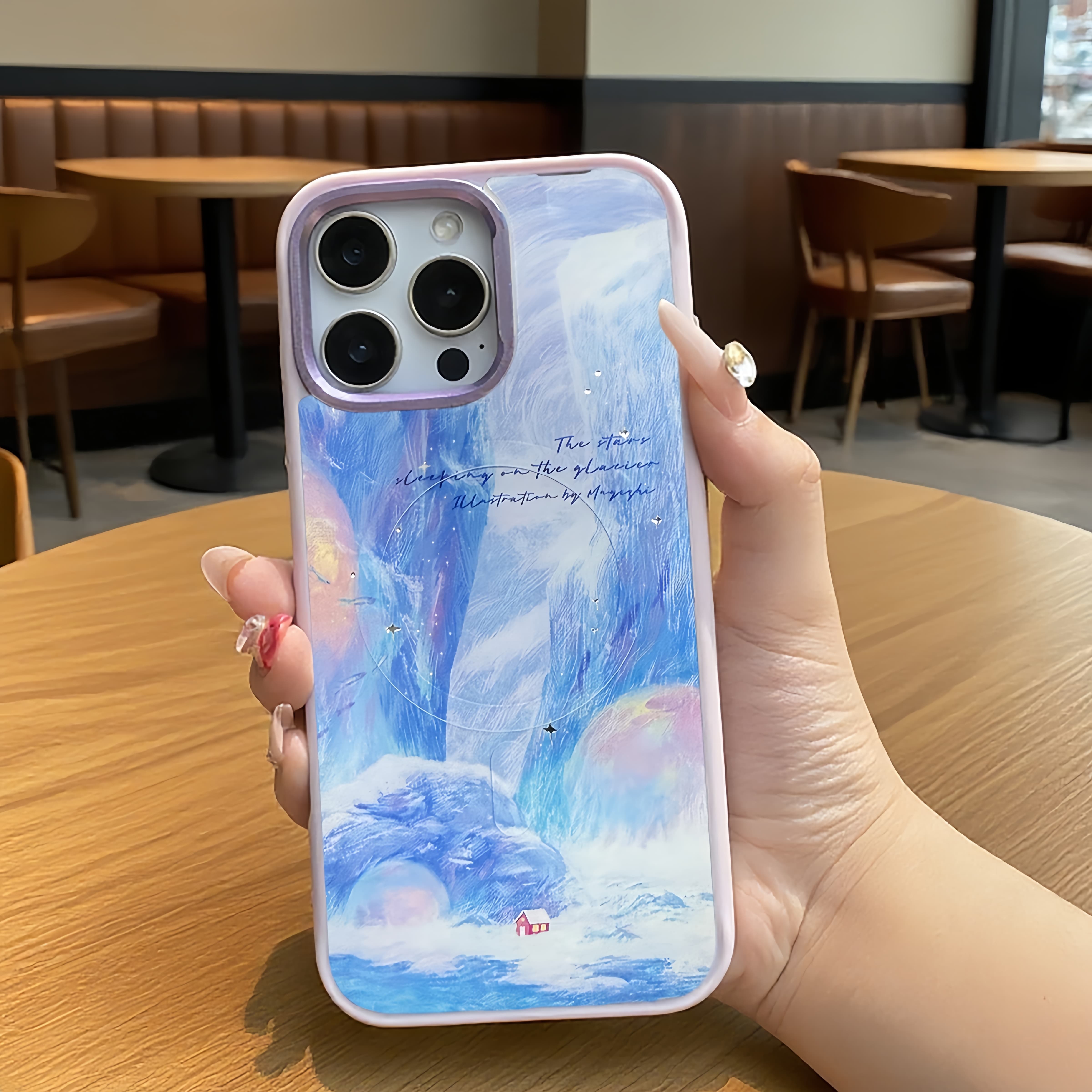 Glacier Red House iPhone Case