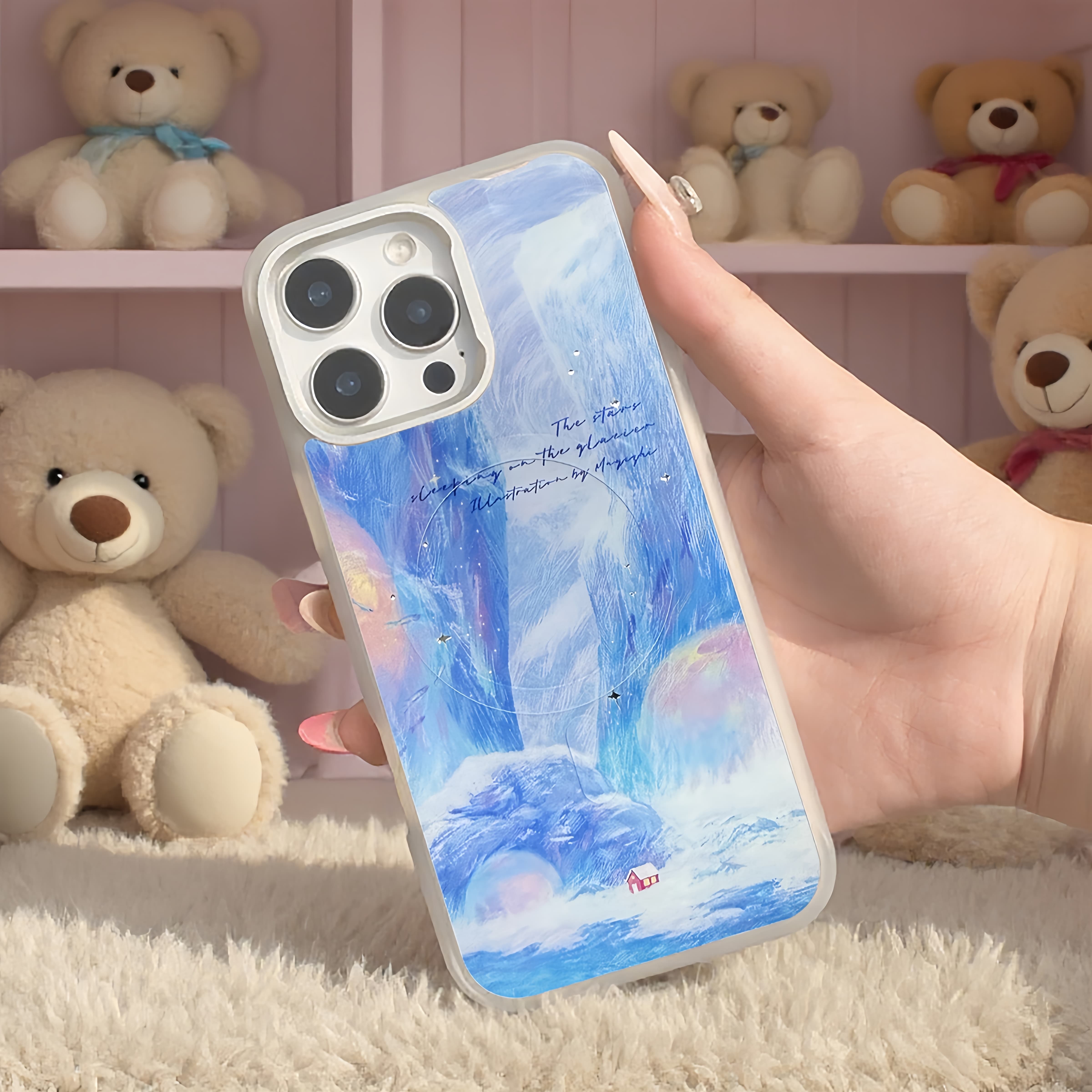 Glacier Red House iPhone Case