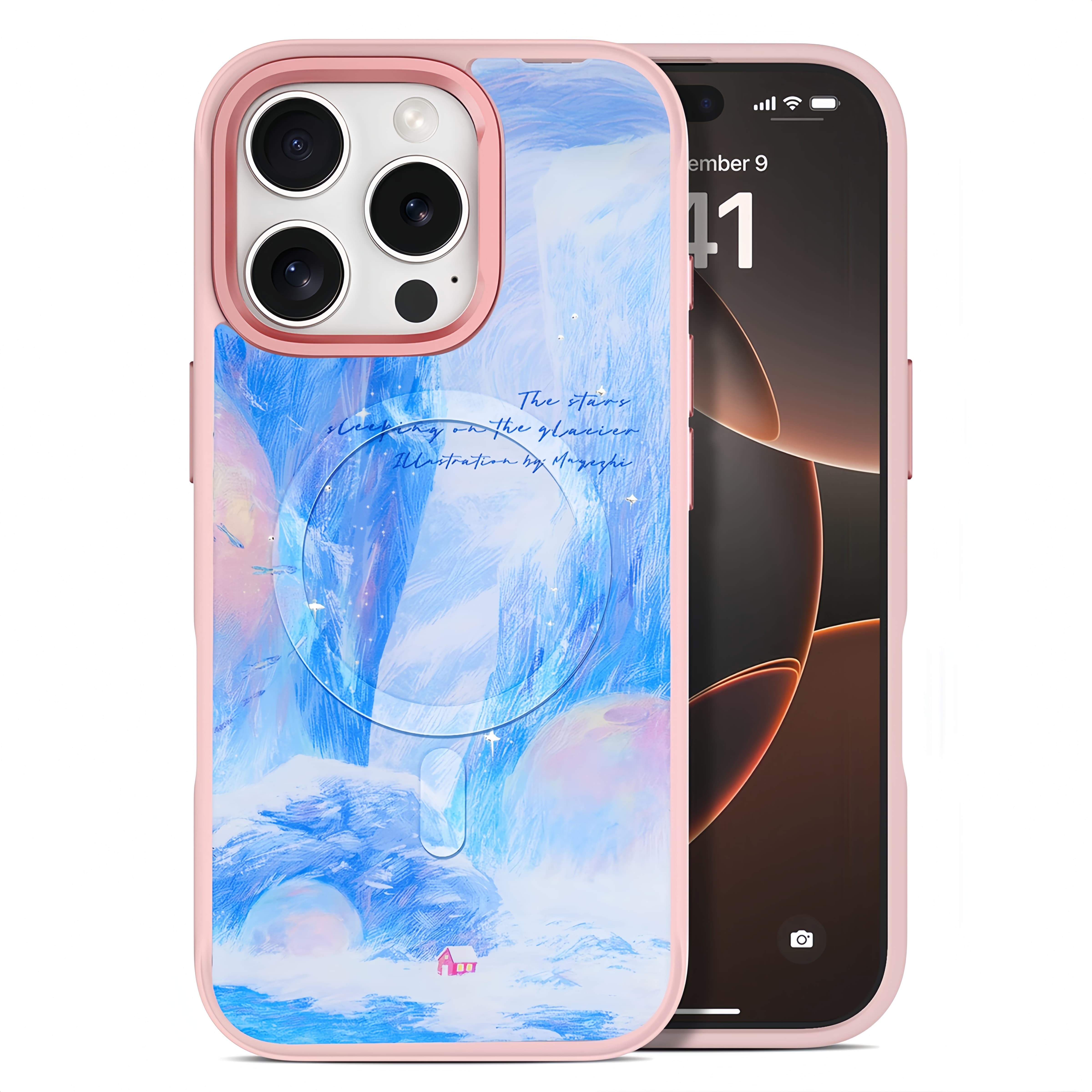 Glacier Red House iPhone Case