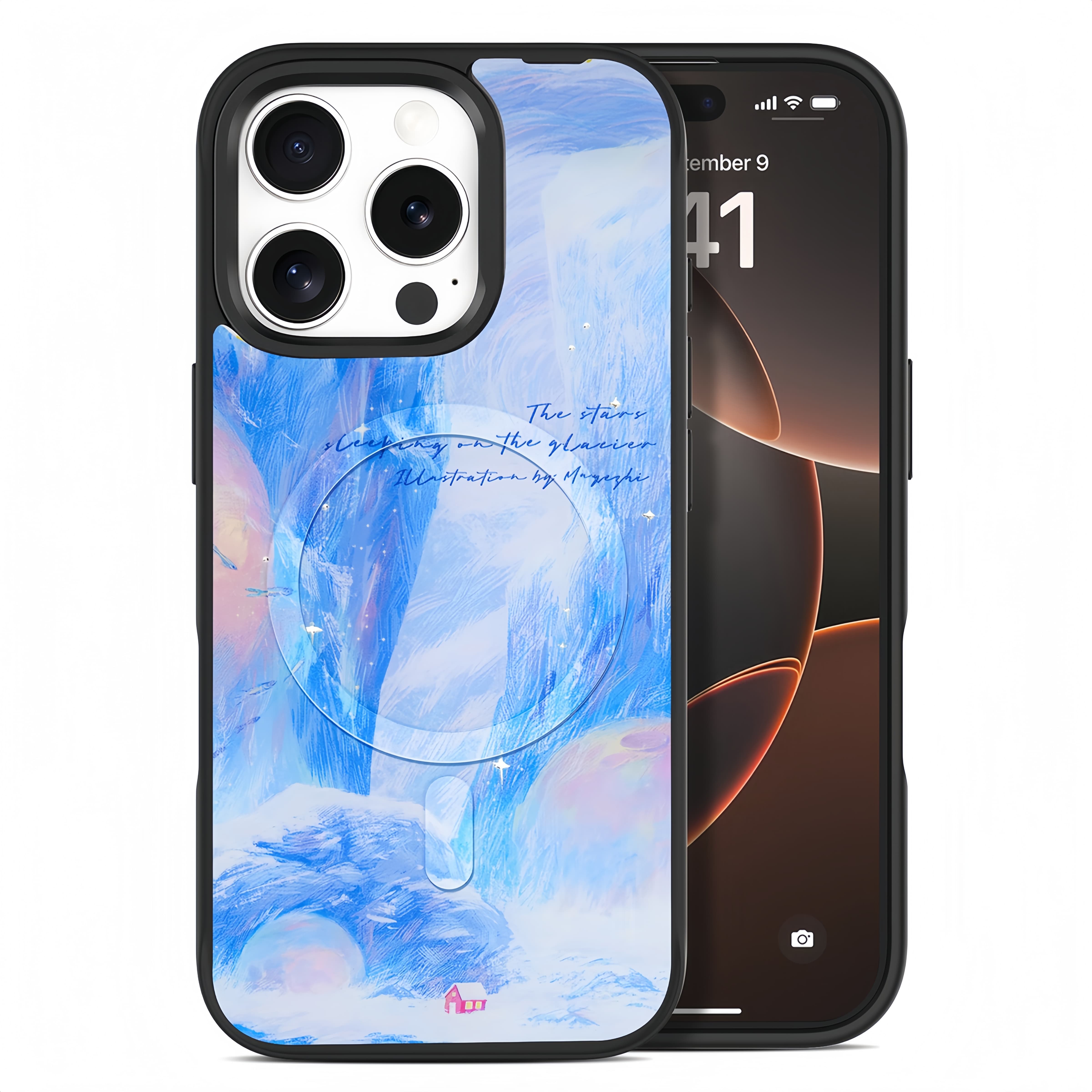 Glacier Red House iPhone Case
