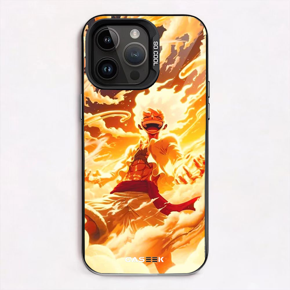 Luffy Gear 5 Fire iPhone Case