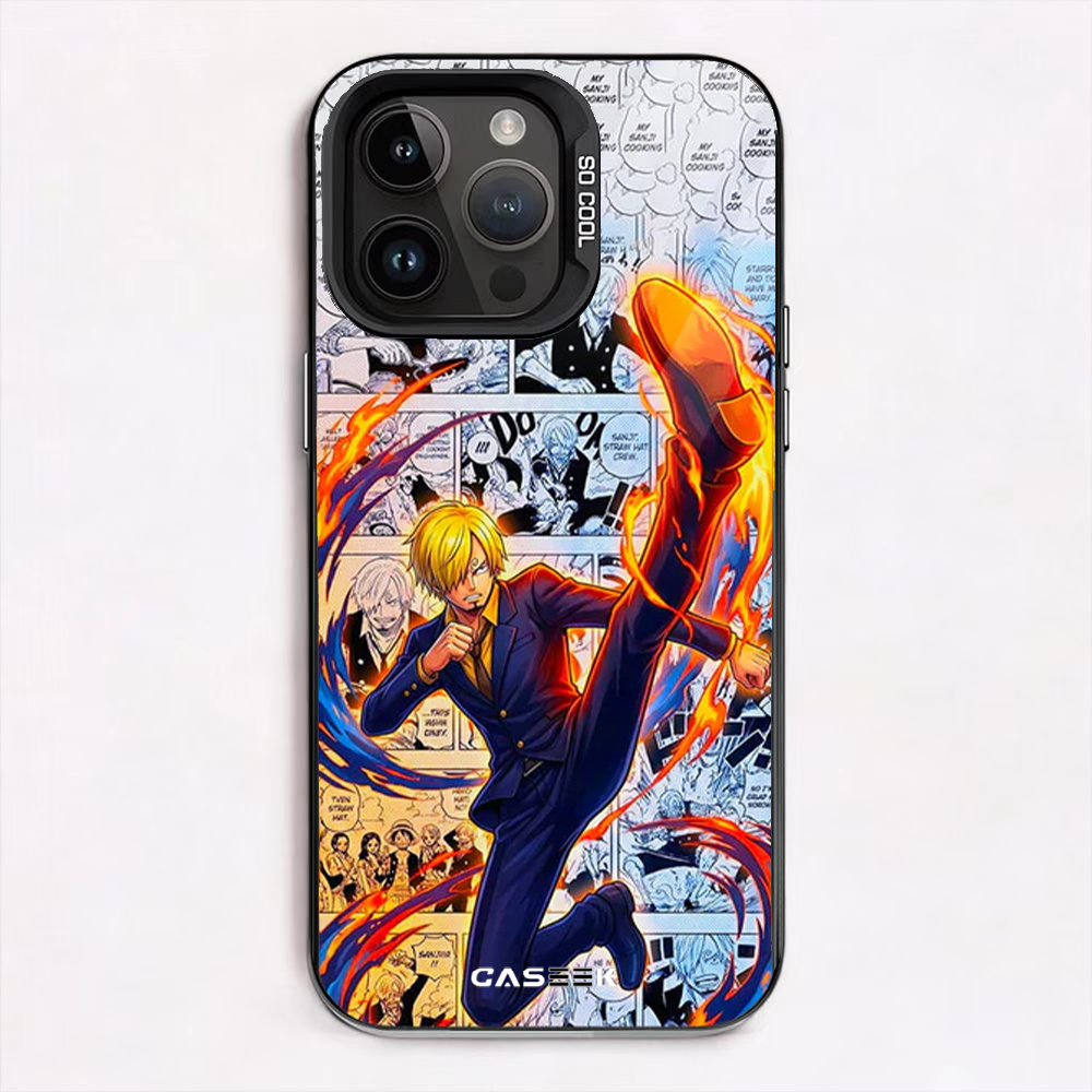 Sanji Fire Kick Action iPhone Case
