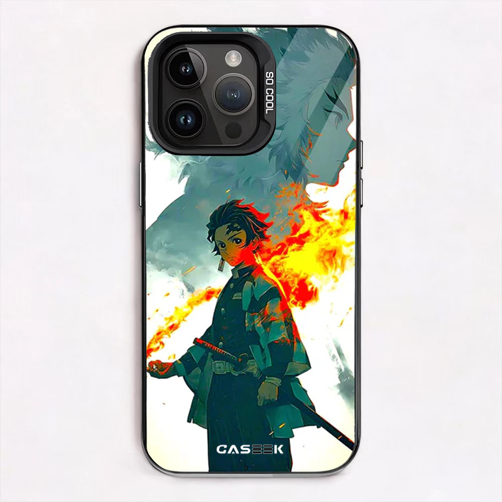 Tanjiro Fire Breathing iPhone Case