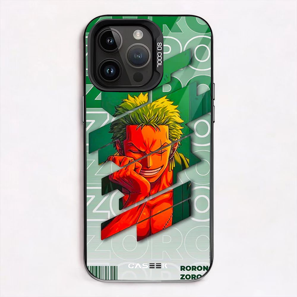 Zoro Green Aura Minimal iPhone Case